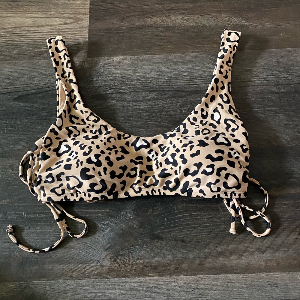 Hollister Cheetah Print Swim Top